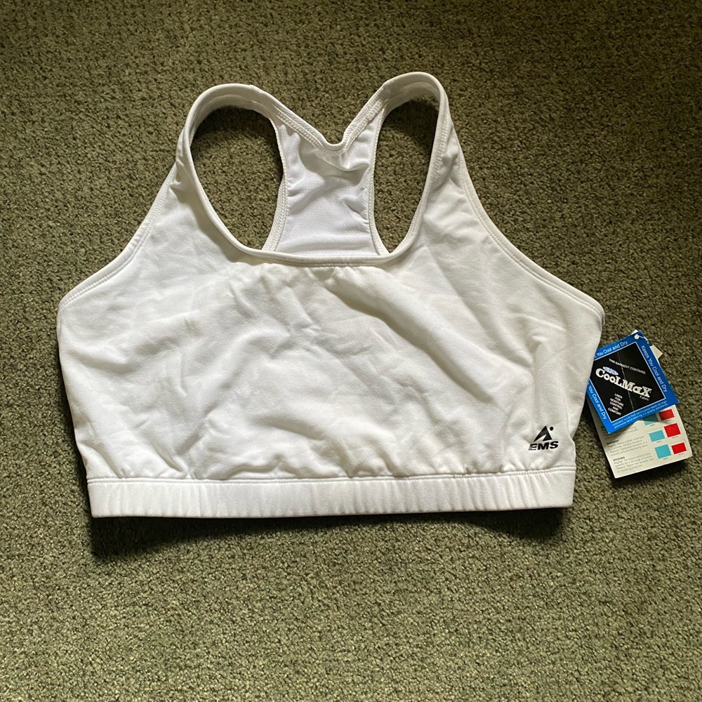Eastern Mountain Sports White Sports Bra Size XL - NWT